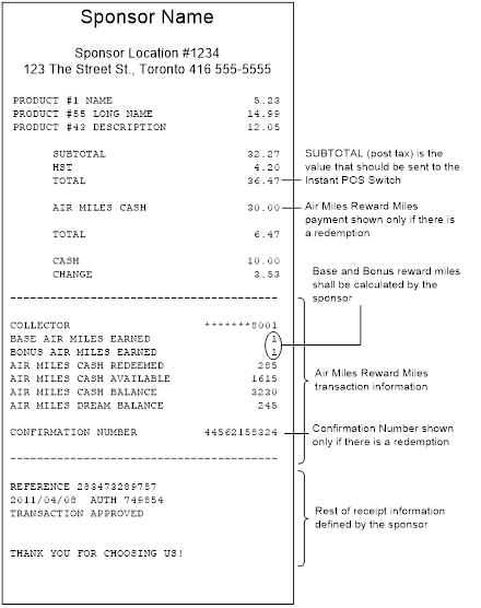 Mockup Receipt - Collector Info