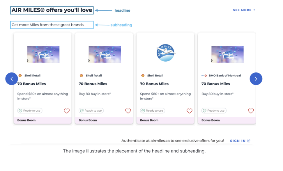 Headline & Subheading