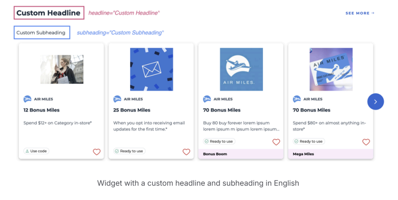 Headline & Subheading Custom