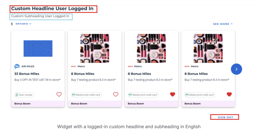 Headline & Subheading Custom EN
